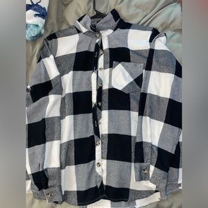 Womens Size Large Plaid button up